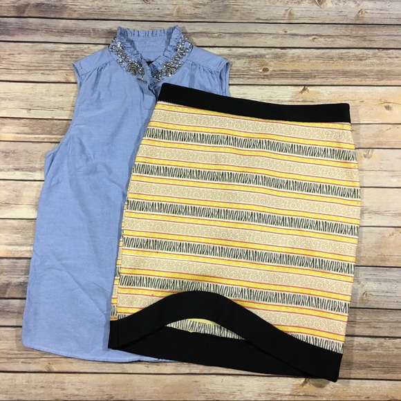 TOPSHOP mixed animal prints skirt - Picture 1 of 5